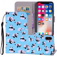 Flipové puzdro pre iPhone XS Max – pandy