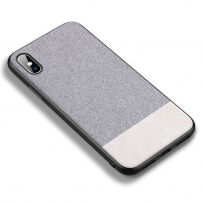 CAFELE luxusný kryt pre iPhone XS / iPhone X – bielo-sivý
