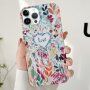 Lesklý kryt s maľovaným vzorom pre iPhone 13 Pro - Love