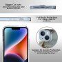 Mramorový trblietavý kryt pre iPhone 14 - sivo-zlatý