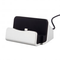 Nabíjacia a dokovacia magnetická stanica pre iPhone – strieborná