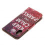 Flipové puzdro pre iPhone XS / iPhone X – Keep calm and sparkle
