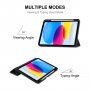 ENKAY puzdro s priestorom na Apple Pencil pre iPad 10,9" (2022) / 11" (2025) - tmavomodré