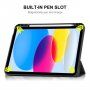 ENKAY puzdro s priestorom na Apple Pencil pre iPad 10,9" (2022) / 11" (2025) - modré