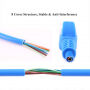Ethernet CAT-5 kábel RJ45 pre MacBook - 3 m - modrý