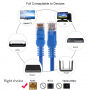 Ethernet CAT-5 kábel RJ45 pre MacBook - 3 m - modrý
