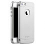 IPAKY elegantný kryt pre iPhone 5 / 5S / SE (2016) – strieborný