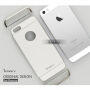 IPAKY elegantný kryt pre iPhone 5 / 5S / SE (2016) – strieborný