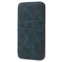 Flipové vintage puzdro pre iPhone XS / iPhone X – modrozelené