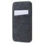 Flipové vintage puzdro pre iPhone XS / iPhone X – sivé