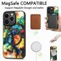 Kryt s geometrickým vzorom a MagSafe pre iPhone 14 Pro Max - šupiny