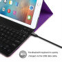 Bezdrôtová klávesnica a kryt pre iPad 9,7" (2017/2018) / iPad Air – fialová