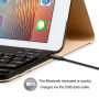 Bezdrôtová klávesnica a kryt pre iPad 9,7" (2017/2018) / iPad Air – zlatá