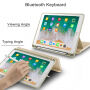 Puzdro s klávesnicou pre iPad 9,7" (2017/2018)/Air 1/2/Pro 9,7" a Pencil – zlatá