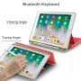 Puzdro s klávesnicou pre iPad 9,7" (2017/2018)/Air 1/2/Pro 9,7" a Pencil – červená