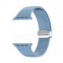 Silikónový remienok s kovovým magnetickým zapínaním pre Apple Watch Ultra 49mm / 46mm / 45mm / 44mm / 42mm - modrý