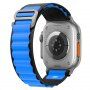 Nylonový remienok alpský ťah pre Apple Watch 42mm / 41mm / 40mm / 38mm - modročierny