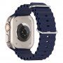 Silikónový oceánsky remienok pre Apple Watch Ultra 49mm / 46mm / 45mm / 44mm / 42mm - tmavomodrý