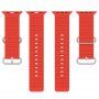 Silikónový oceánsky remienok pre Apple Watch 42mm / 41mm / 40mm / 38mm - červený