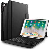 Puzdro s klávesnicou pre iPad 9,7" (2017/2018)/Air 1/2/Pro 9,7" a Pencil – čierne