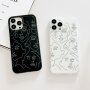 Matný transparentný kryt s abstraktným motívom pre iPhone 13 Pro Max - číry