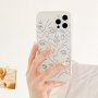 Matný transparentný kryt s abstraktným motívom pre iPhone 13 Pro Max - číry
