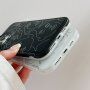 Matný kryt s abstraktným motívom pre iPhone 12 Pro Max - čierny