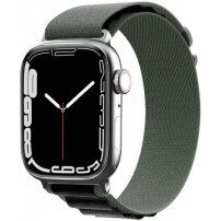 Nylonový remienok alpský ťah pre Apple Watch 42mm / 41mm / 40mm / 38mm - olivovo-čierny