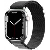 Nylonový remienok alpský ťah pre Apple Watch 42mm / 41mm / 40mm / 38mm - sivočierny