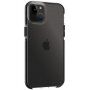 Transparentný kryt s farebným rámom z mäkkého plastu pre iPhone 14 Plus - čierny