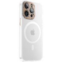Ochranný priesvitný kryt s MagSafe pre iPhone 14 Pro Max - zlatý champagne