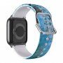 Remienok so vzorom pre Apple Watch Ultra 49mm / 46mm / 45mm / 44mm / 42mm - modrý mramor