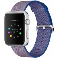 Tkaný nylonový remienok pre Apple Watch Ultra 49mm / 46mm / 45mm / 44mm / 42mm - kráľovsky-modrý