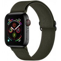 Nylonový remienok s posuvnou prackou pre Apple Watch Ultra 49mm / 46mm / 45mm / 44mm / 42mm - olivový