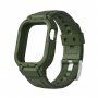 Odolné Armor puzdro s remienkom pre Apple Watch Ultra 49mm - olivové