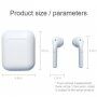 i12 TWS bezdrôtové slúchadlá s nabíjacím puzdrom pre Apple zariadenia - biela