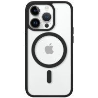 Ochranný transparentný kryt s MagSafe pre iPhone 14 Pro Max - čierny