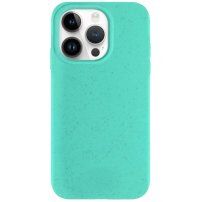 Matný ekologicky rozložiteľný kryt pre iPhone 13 Pro - tyrkysový