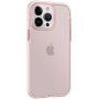 Transparentný kryt s farebným rámom z mäkkého plastu pre iPhone 14 Pro Max - ružový