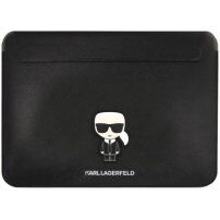 Karl Lagerfeld Saffiano Ikonik obálka pre iPad Pro 12,9" / MacBook do 14" - čierna
