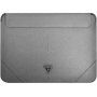 Guess Saffiano Triangle Metal Logo obálka pre iPad Pro 12,9" / MacBook do 14" - strieborná