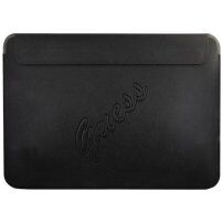 Guess Saffiano obálka pre iPad Pro 12,9" / MacBook do 14" - čierna