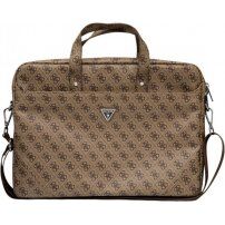 Guess 4G Triangle Logo taška pre MacBook do 16" - hnedá