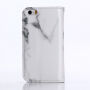 Flipové puzdro pre iPhone 5 / 5S / SE (2016) – biely mramor