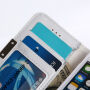 Flipové puzdro pre iPhone 5 / 5S / SE (2016) – biely mramor