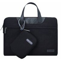 Cartinoe elegantná taška s malou peňaženkou pre MacBook do 16" - čierna