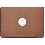 Kožený kryt pre MacBook Pro 16" (A2485) - hnedý
