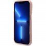 Guess Translucent transparentný kryt s MagSafe pre iPhone 14 Pro Max - ružový