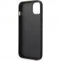 Karl Lagerfeld Grained Leather Logomania kryt pre iPhone 14 Plus - čierny
