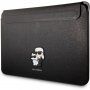 Karl Lagerfeld Saffiano Karl and Choupette NFT obálka pre iPad do 13" / MacBook do 14" - čierna